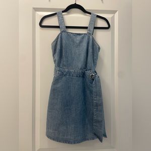 sincerely jules denim romper skort mini dress size XS
